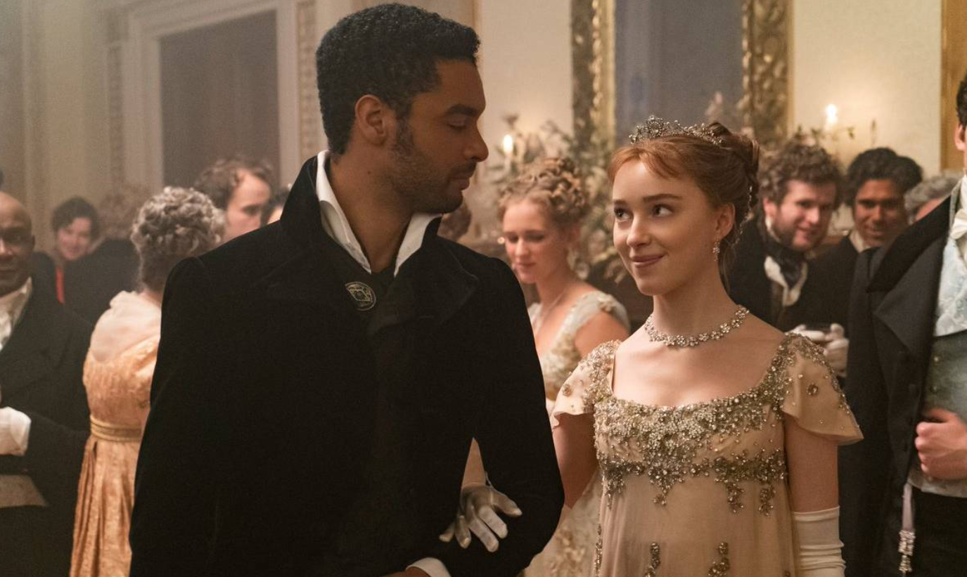 El duque de Hastings, junto a Daphne Bridgerton