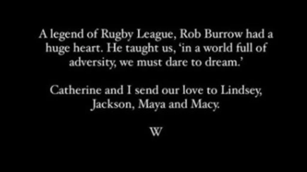 El comunicado emitido por los Príncipes de Gales, sobre la muerte de Rob Burrow