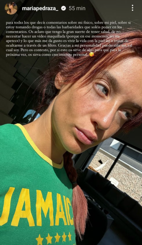 Story de María Pedraza