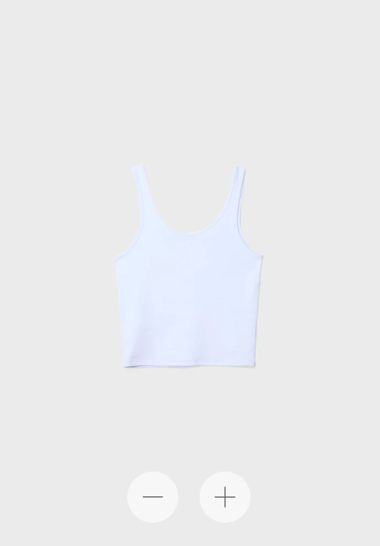 Top blanco de Stradivarius