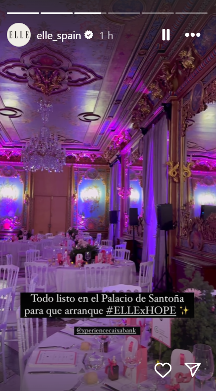 El palacio de Santoña, decorado para la gala