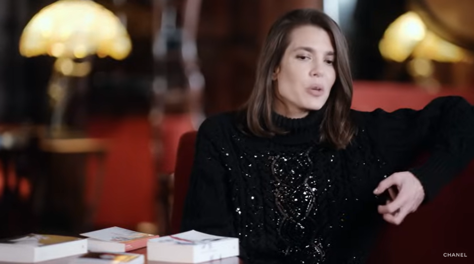 Carlota Casiraghi, con jersey de lentejuelas